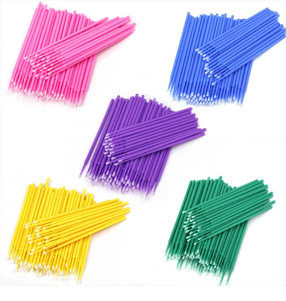 Beauty Makeup Brands - 100Pcs/bag Disposable Eyelash Brush Lash Removing