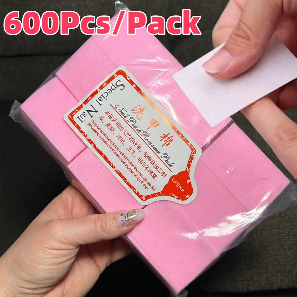 Beauty For You Makeup - 600Pcs/Pack Lint-Free Cotton Pads Nail Polish