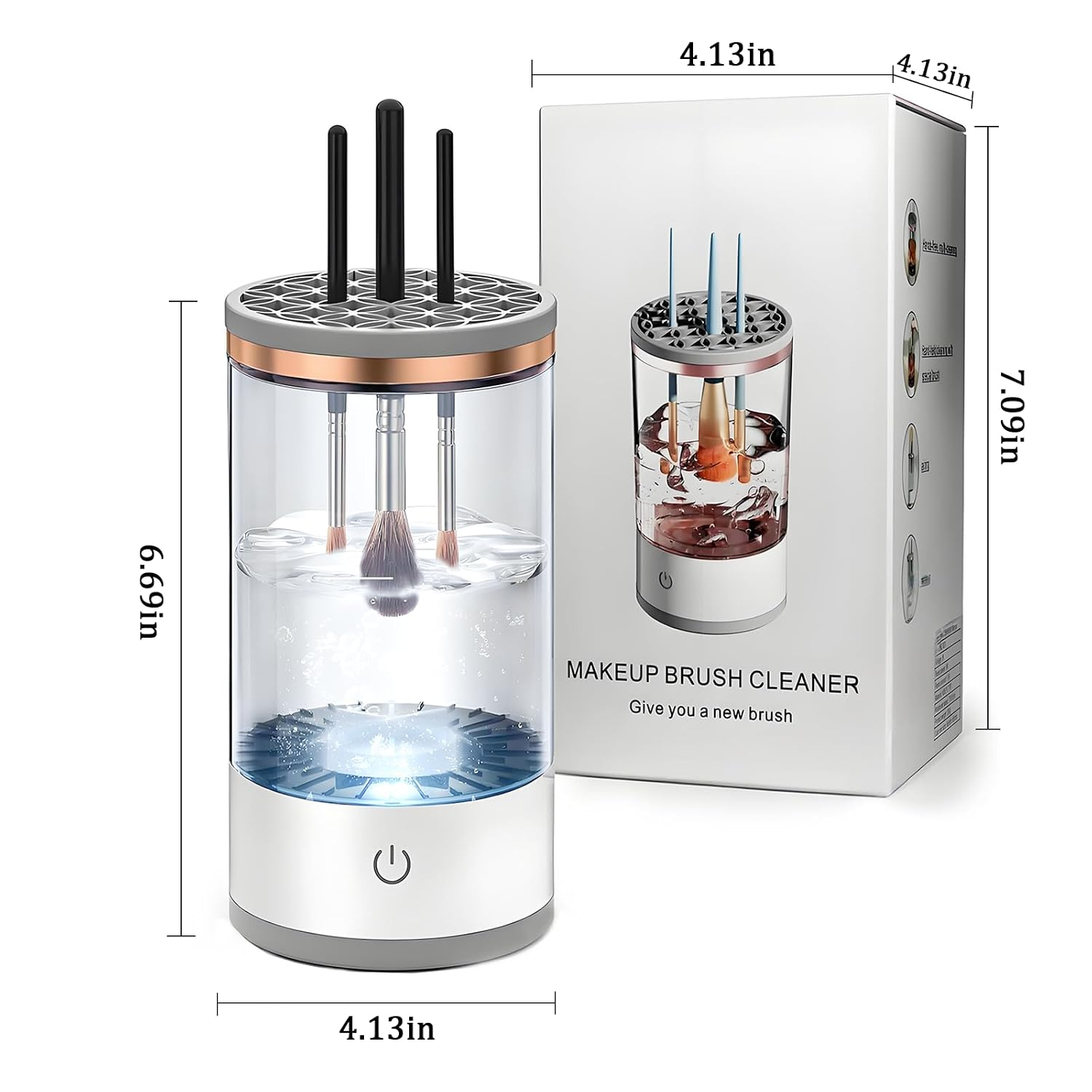 Beauty Makeup Brushes - Automatic Electric Makeup Brush Cleaner for