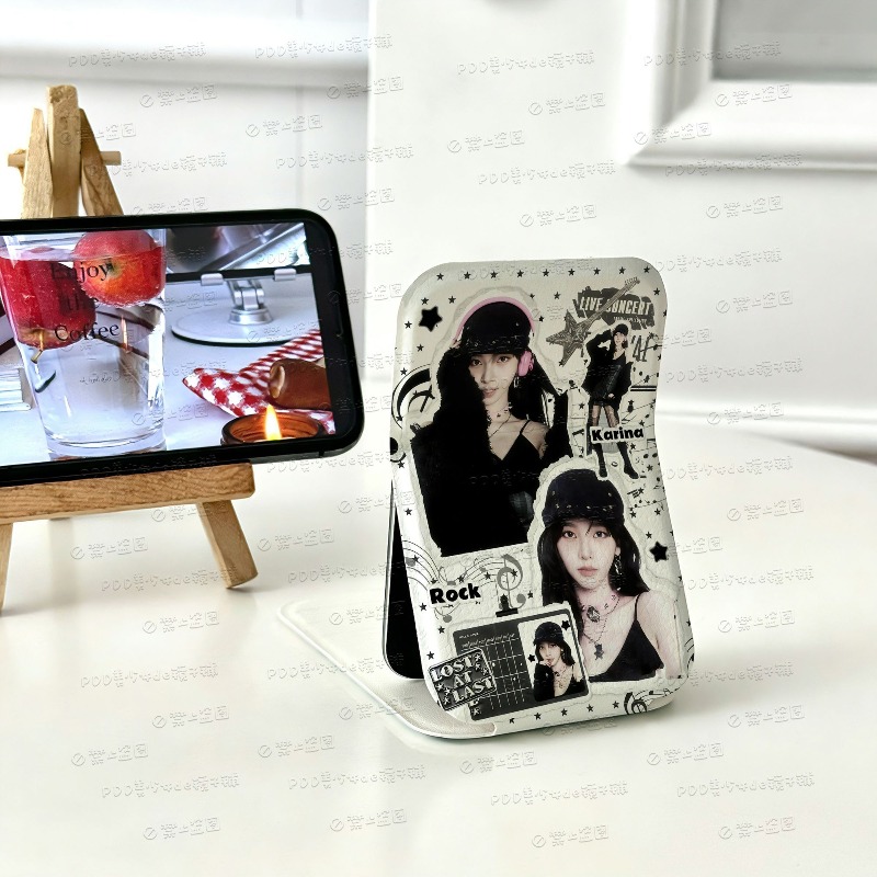 Beauty For You Makeup - Aespas Mini Folding Makeup Mirror Vertical
