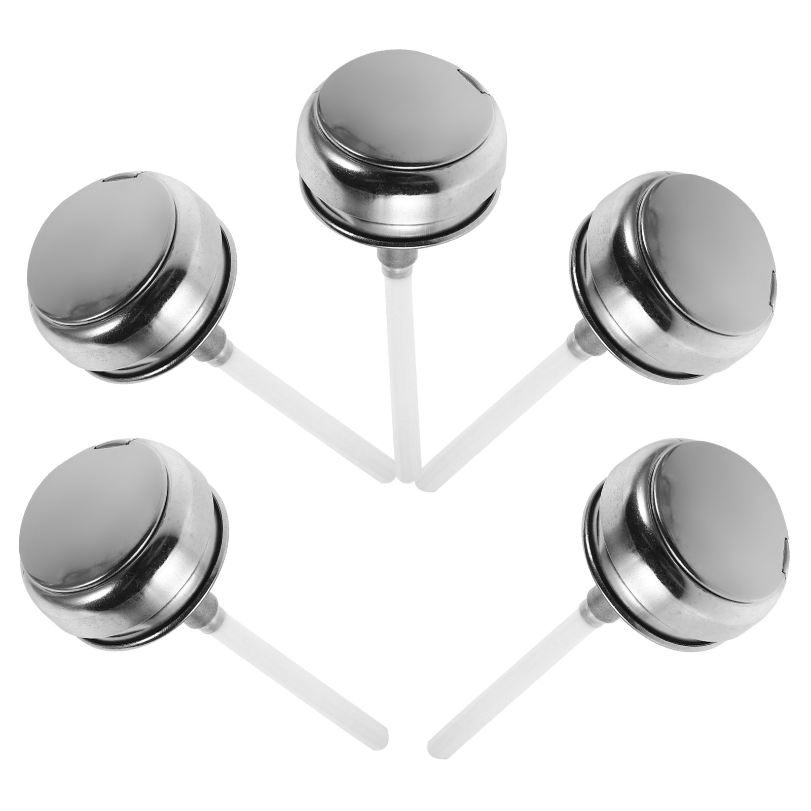 Beauty For You Makeup - 5Pcs Stainless Steel Aluminum Push Down