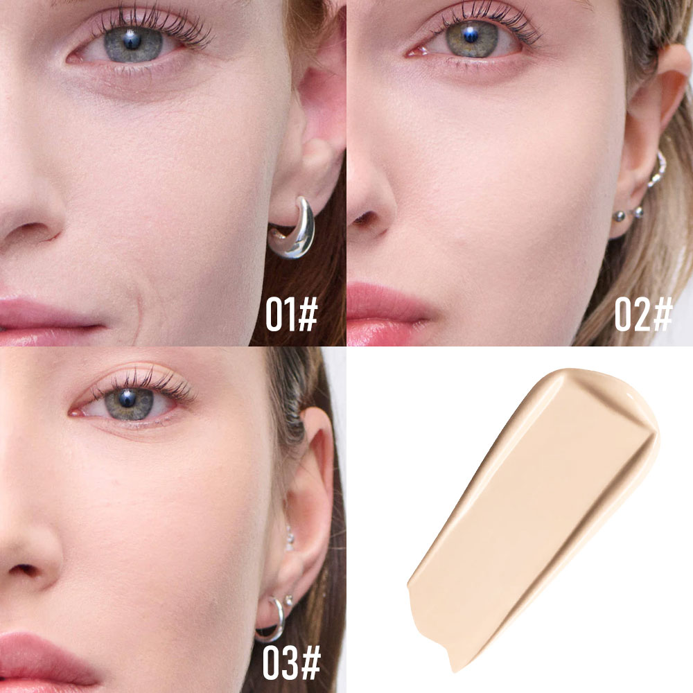 Concealer Full Coverage - 4 In 1 Foundation Long-wearing Moisturizing