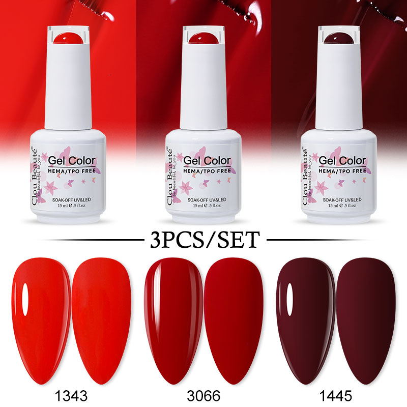 Nail Art Stamping Kit - Clou Beaute 15ML 3pcs HEMA TPO