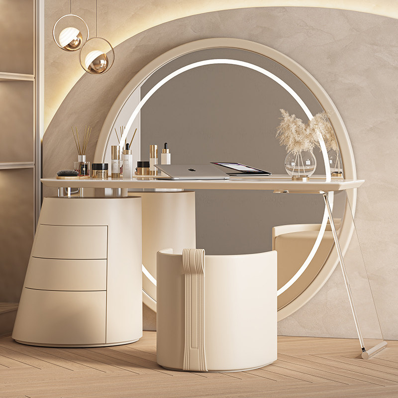 Beauty Makeup Vanity Set - Modern Nordic Vanity Table Aesthetic Full