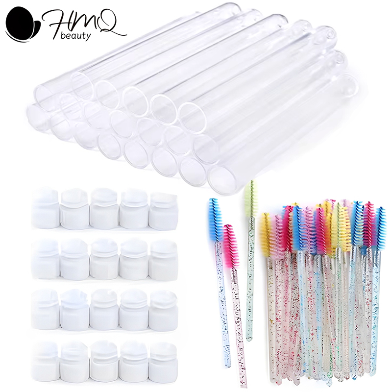 Beauty Makeup Supply - Eyelash Brush Tube With Eyebrow Brushes