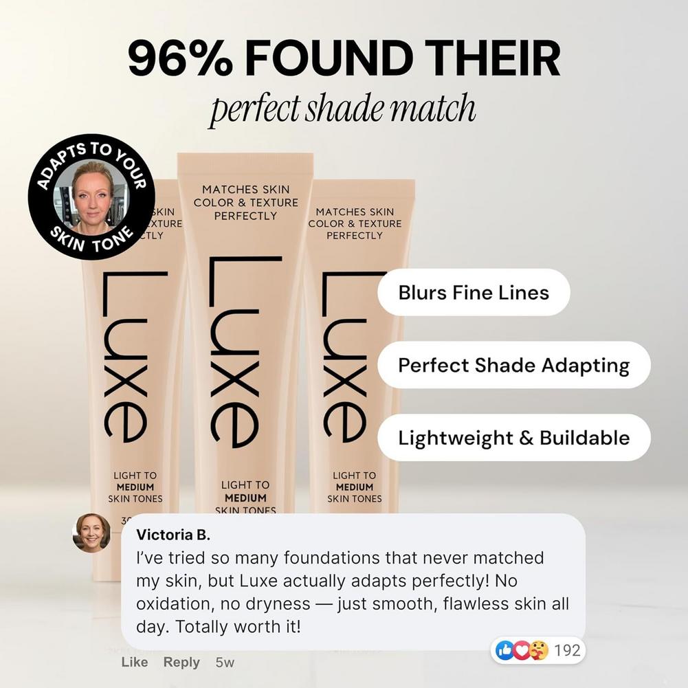 Concealer Full Coverage - Luxe Color Changing Liquid Foundation SPF