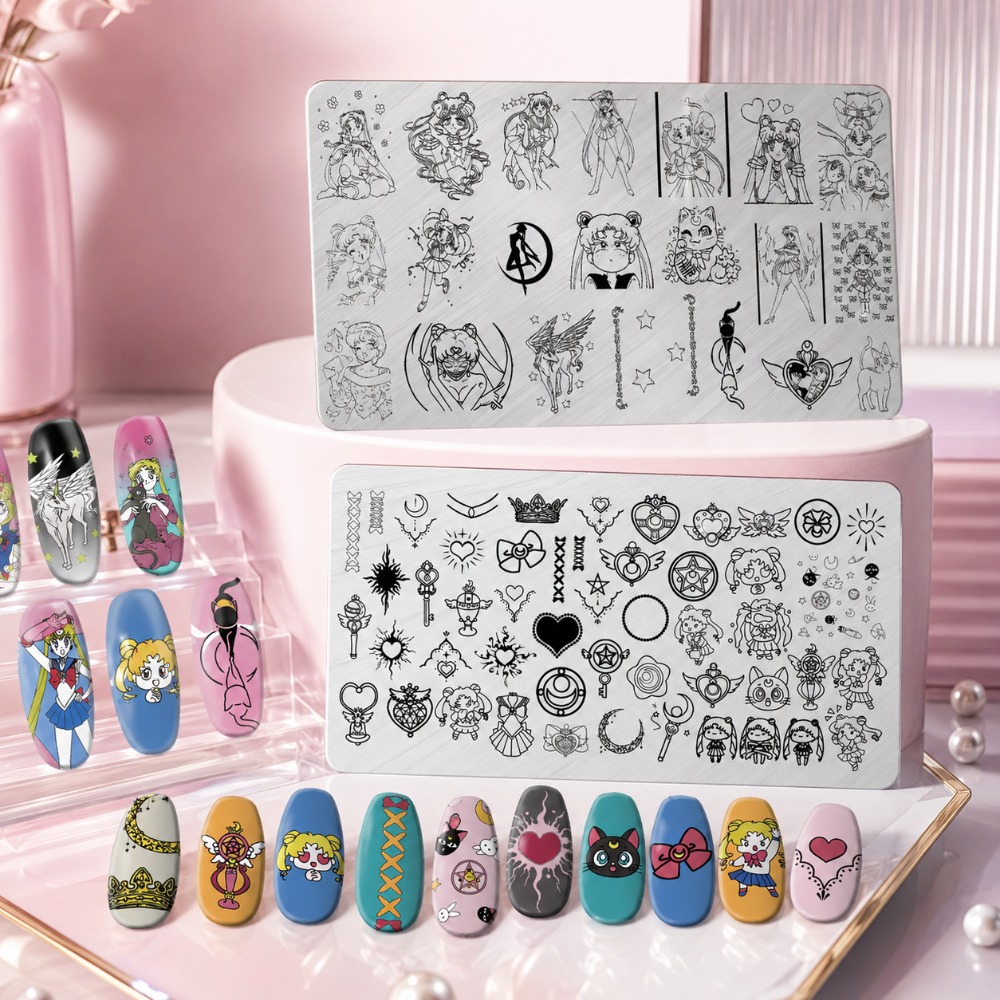 Sailor Moon Anime Nail Stampin - Nail Art Stamping Kit ulasan dan harga