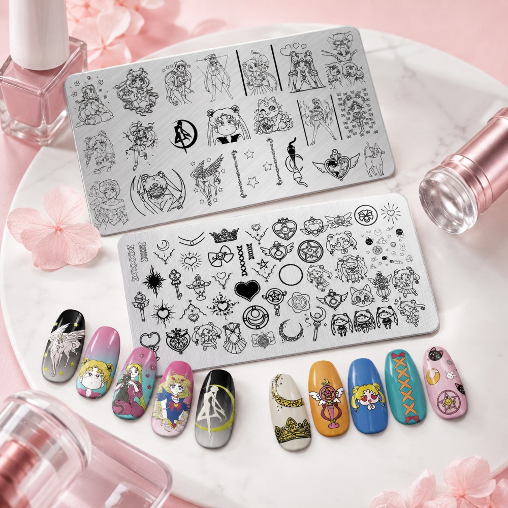 Sailor Moon Anime Nail Stampin - Nail Art Stamping Kit ulasan dan harga