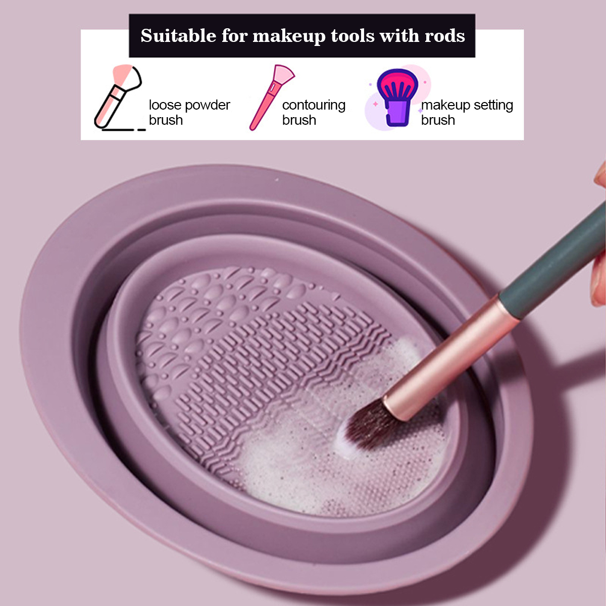 Silicone Makeup Brush Cleaning - Beauty Makeup Brushes ulasan dan harga