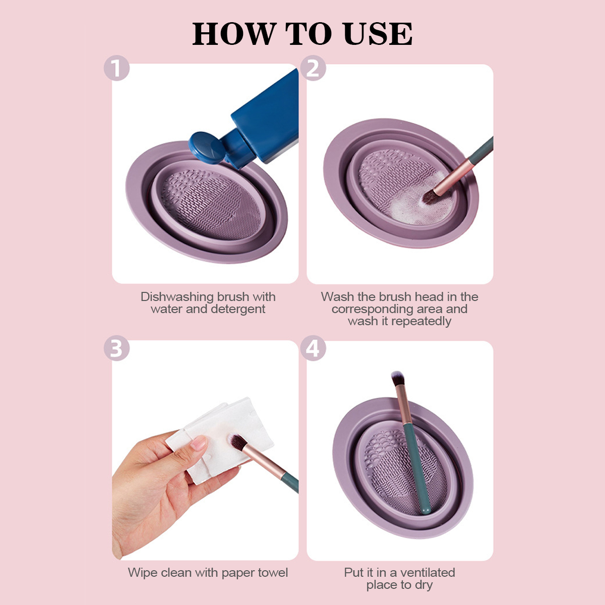 Silicone Makeup Brush Cleaning - Beauty Makeup Brushes ulasan dan harga