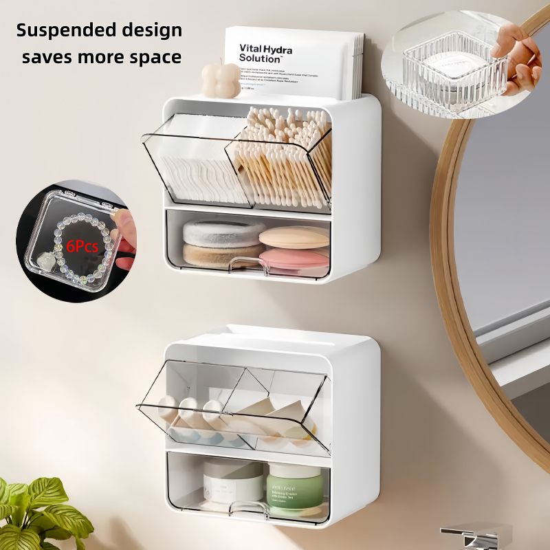 8-Piece Set, One Wall-Mounted  - Beauty Makeup Vanity Set ulasan dan harga