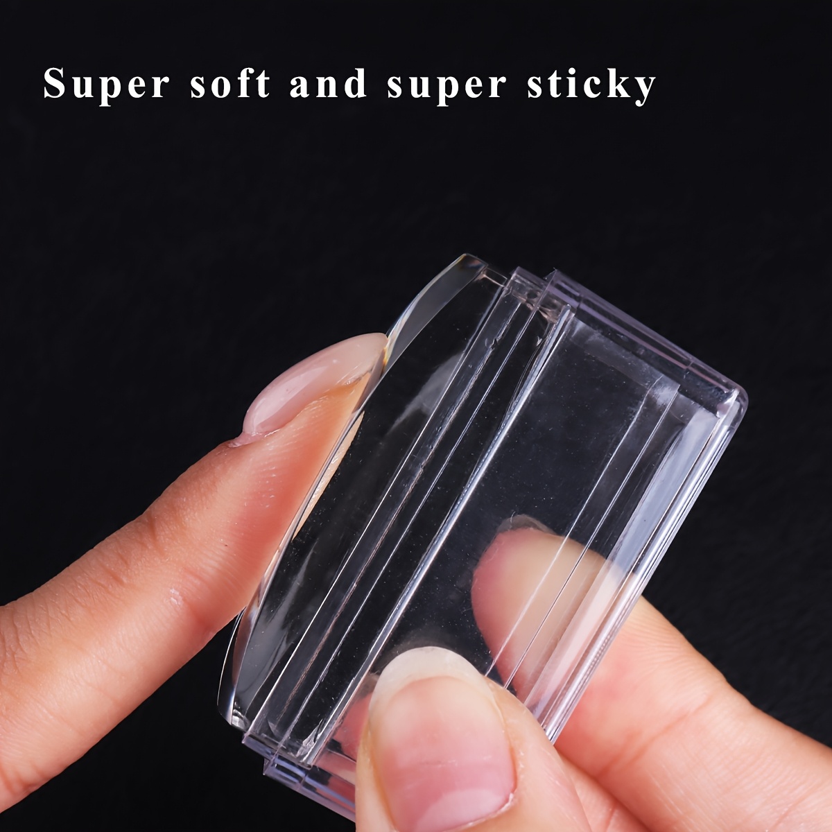 Square Clear Silicone Nail Sta - Nail Art Stamping Kit ulasan dan harga