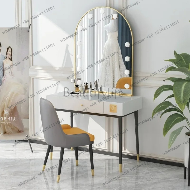 simple lamp mirror makeup tabl - Beauty Makeup Studio ulasan dan harga
