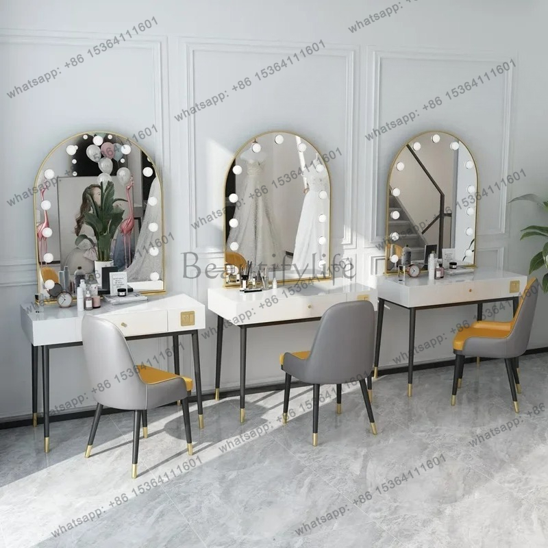 simple lamp mirror makeup tabl - Beauty Makeup Studio ulasan dan harga