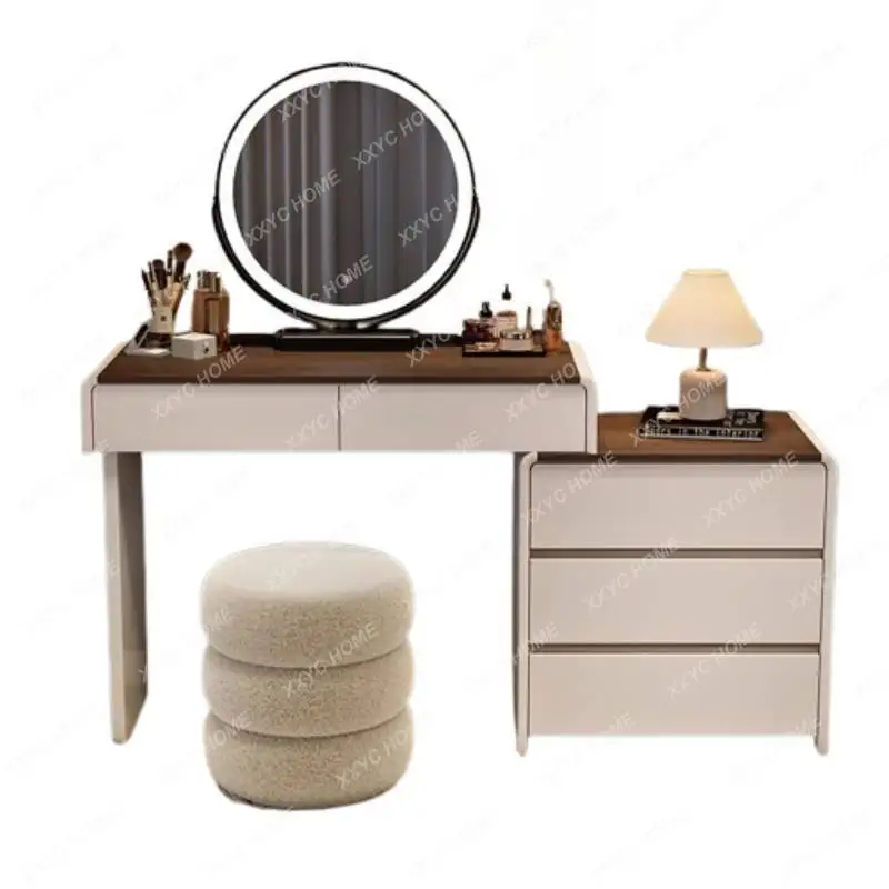 HHAesthetic Wooden Vanity Tabl - Beauty Makeup Vanity Set ulasan dan harga