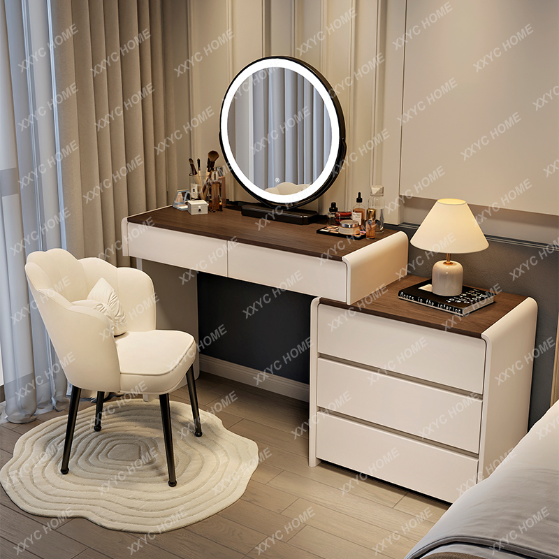 HHAesthetic Wooden Vanity Tabl - Beauty Makeup Vanity Set ulasan dan harga