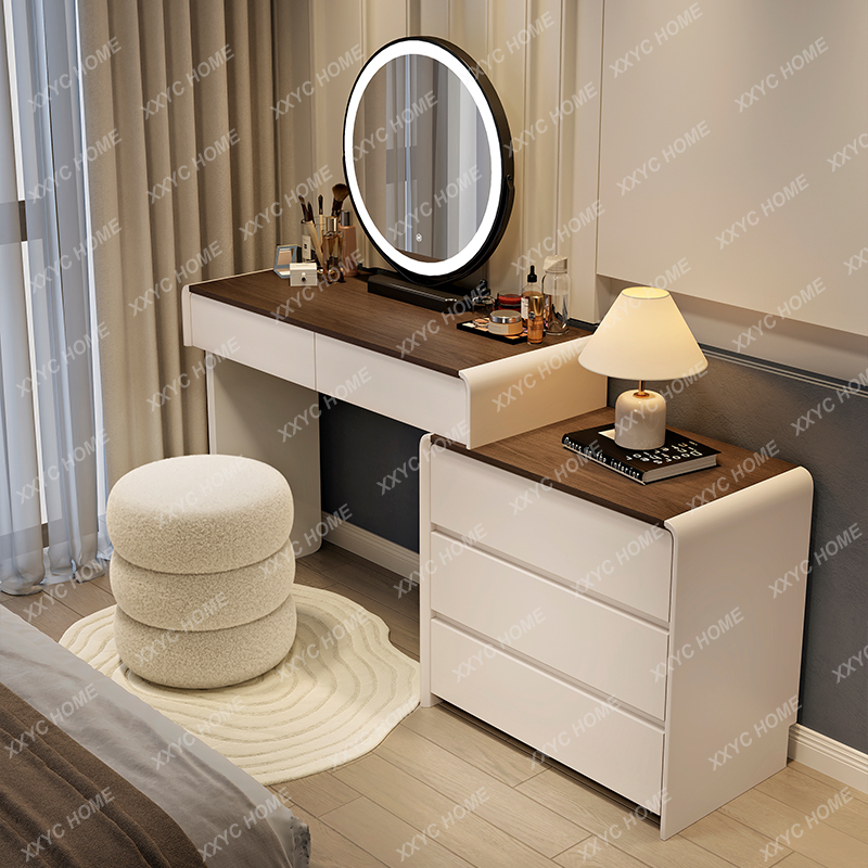 HHAesthetic Wooden Vanity Tabl - Beauty Makeup Vanity Set ulasan dan harga