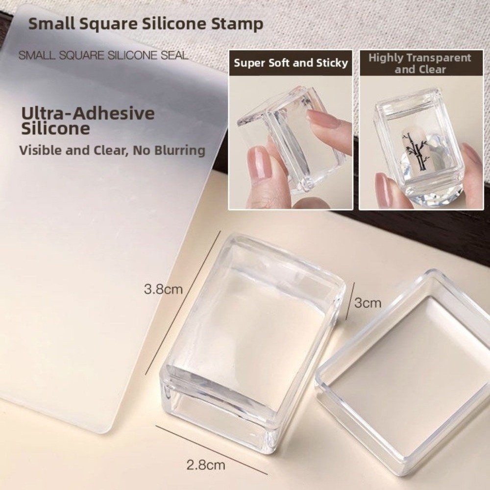 New Transparent Nail Art Stamp - Nail Art Stamping Kit ulasan dan harga