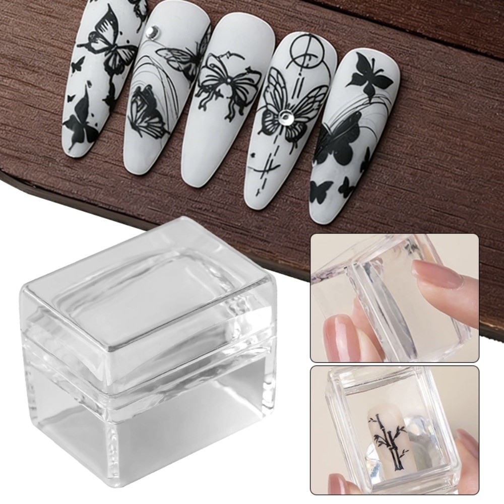 New Transparent Nail Art Stamp - Nail Art Stamping Kit ulasan dan harga