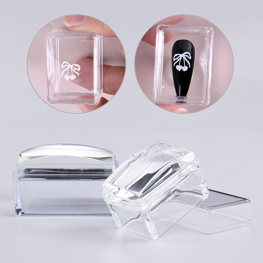 New Transparent Nail Art Stamp - Nail Art Stamping Kit ulasan dan harga