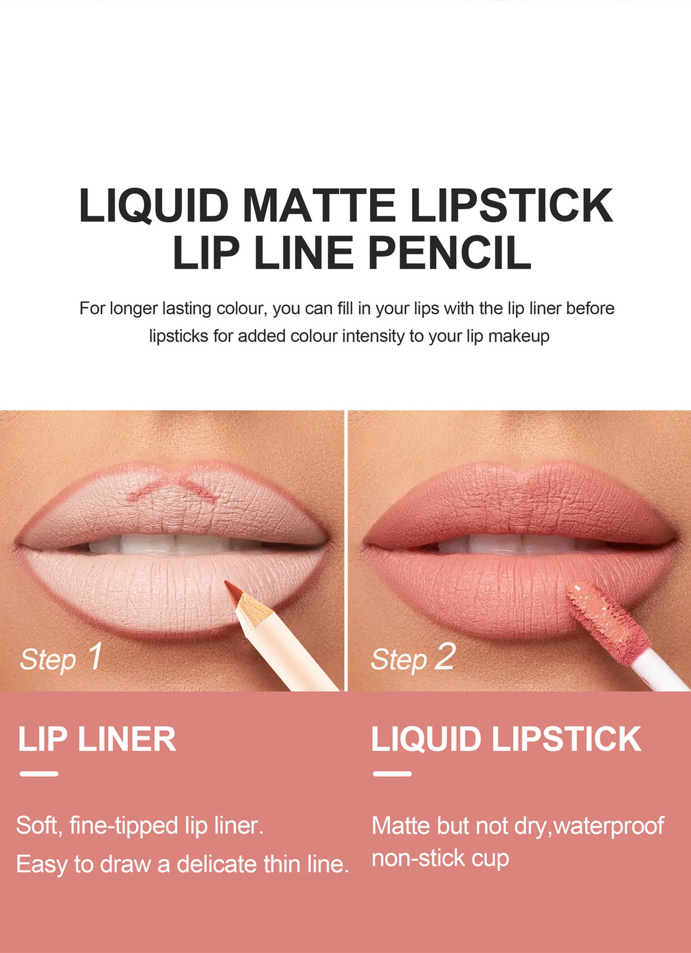 12 Color Lip Liner and Lipstic - Beauty Makeup Store ulasan dan harga