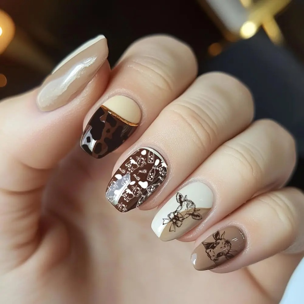3pcs Cow-Theme Nail Stamping P - Nail Art Stamping Kit ulasan dan harga