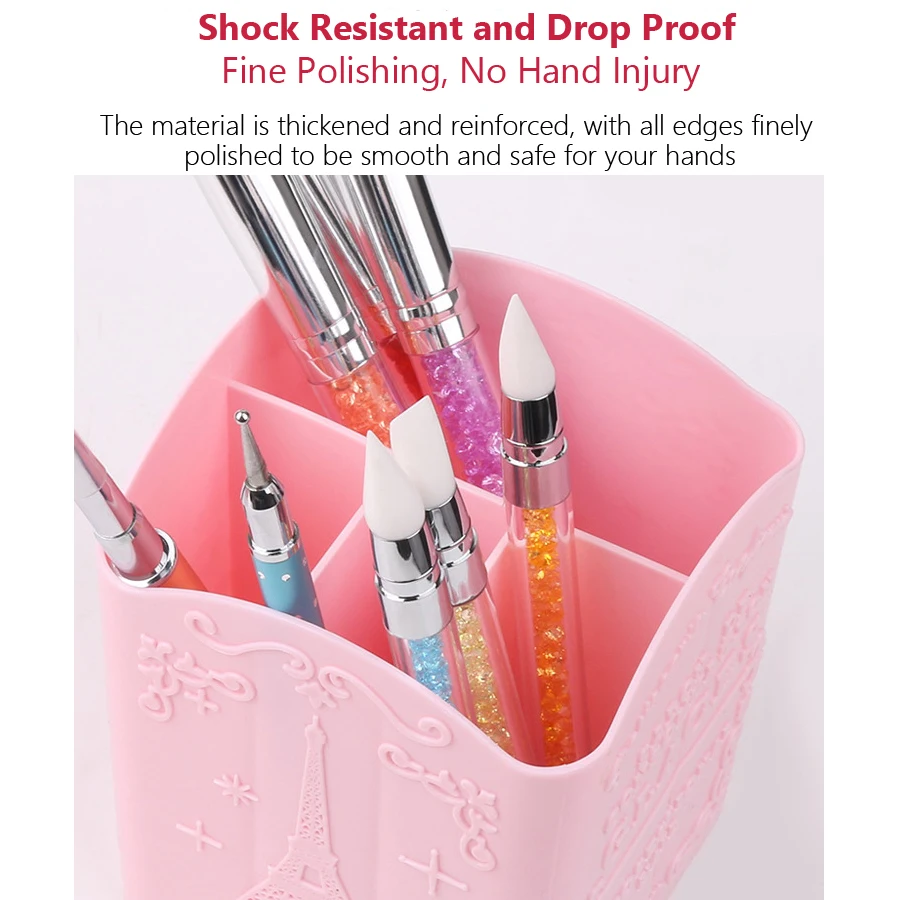 4-Compartment Nail Art Brush H - Beauty Makeup Brands ulasan dan harga