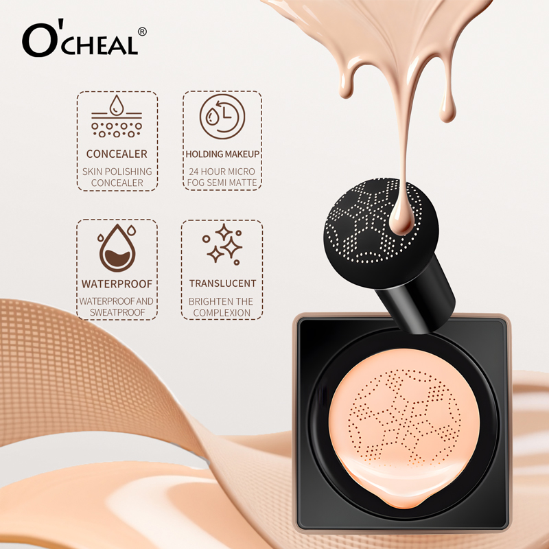 O'CHEAL Mushroom Cushion CC Cr - Concealer Full Coverage ulasan dan harga