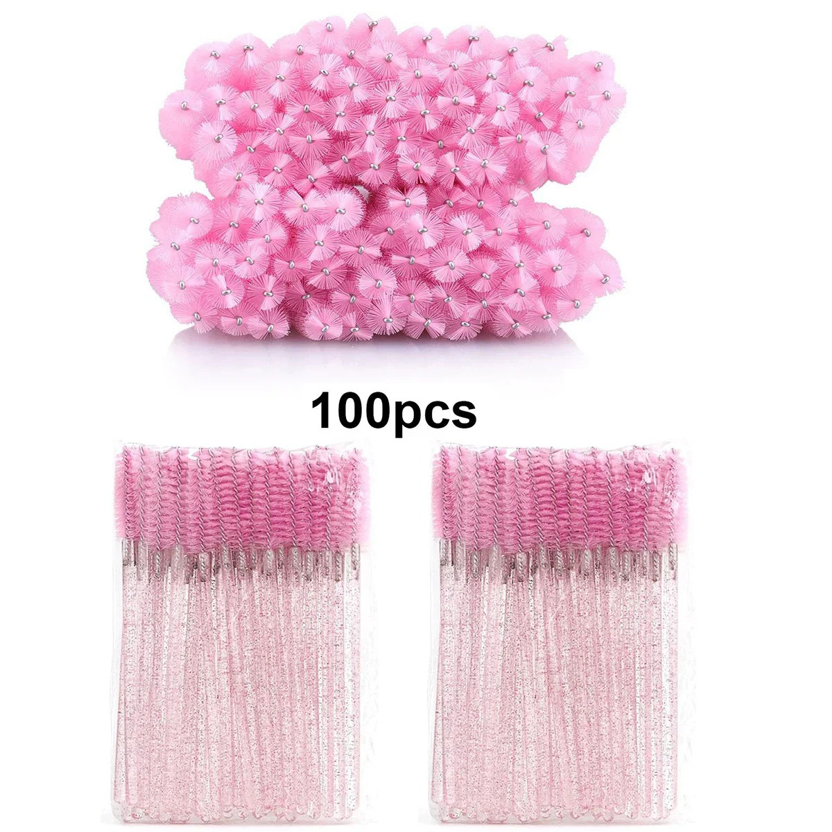 100pcs Disposable Eyelash Brus - Beauty Makeup Brands ulasan dan harga