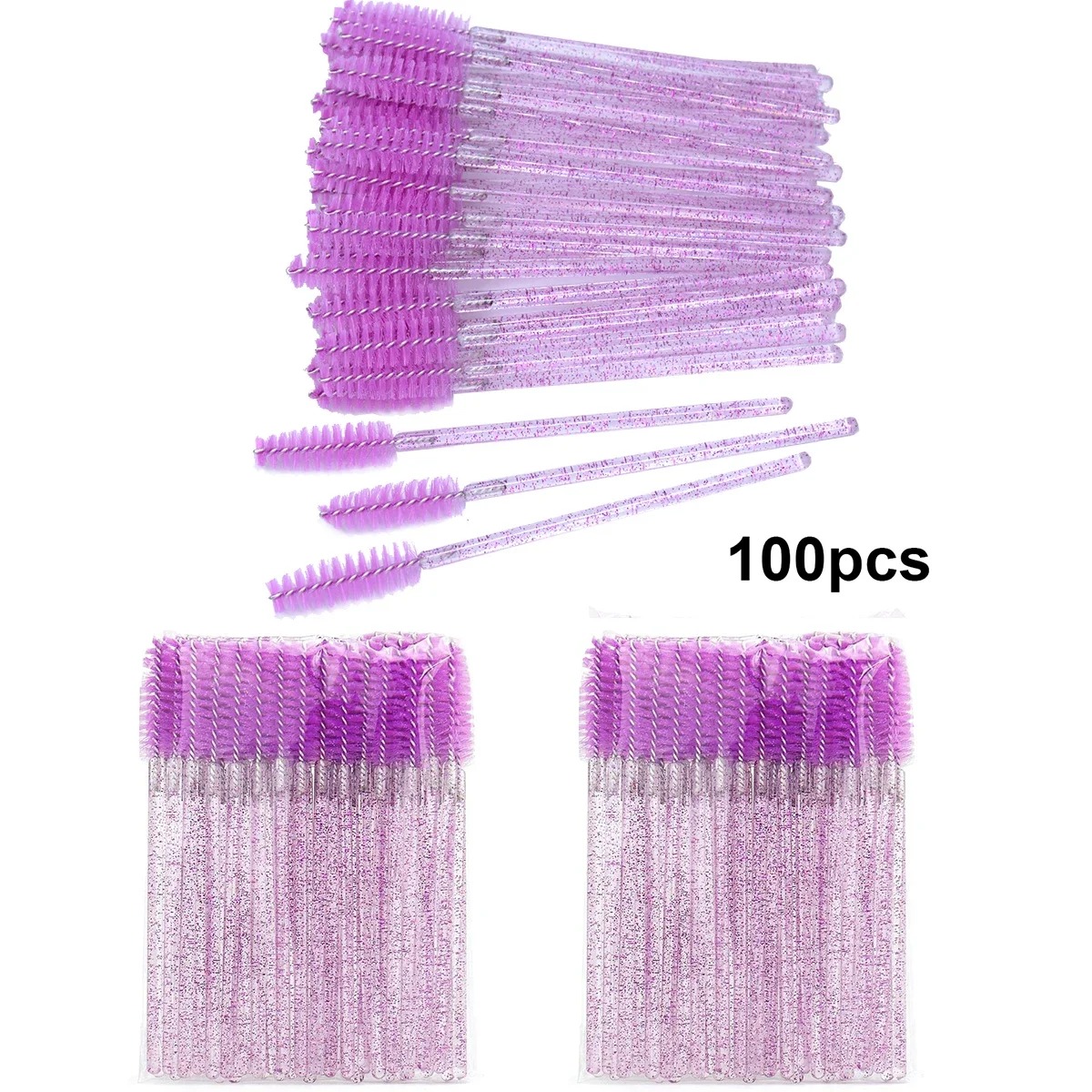 100pcs Disposable Eyelash Brus - Beauty Makeup Brands ulasan dan harga
