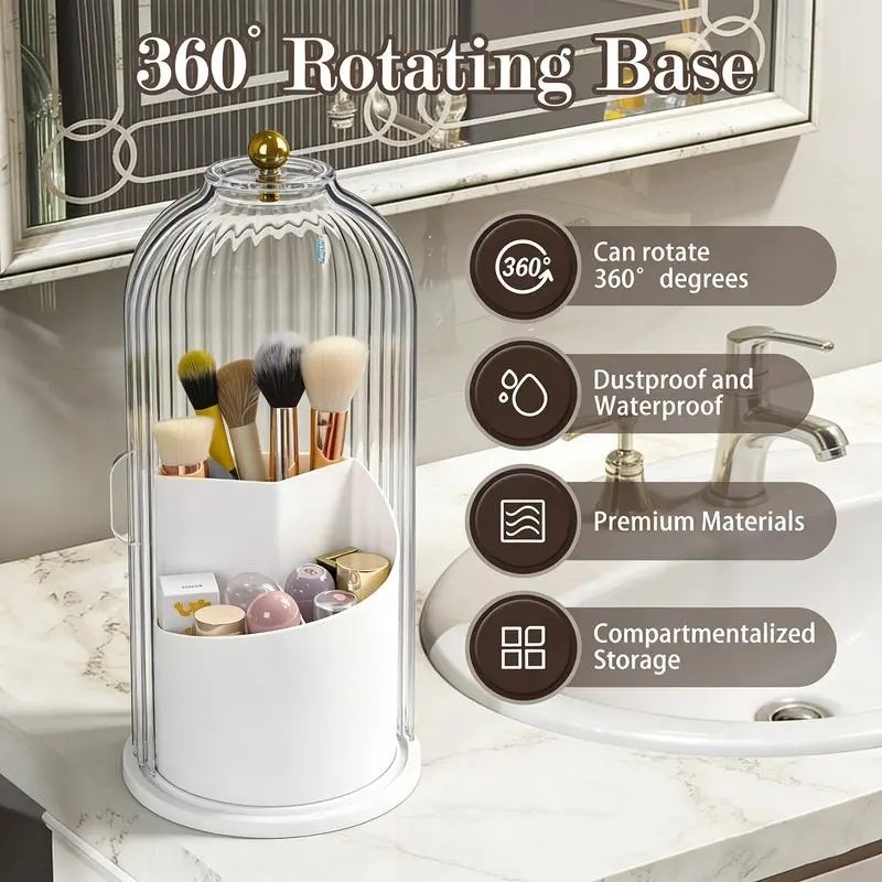 5-Piece Set, 360-Degree Rotati - Beauty Makeup Vanity Set ulasan dan harga