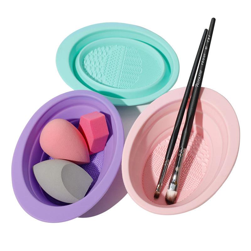 Cleaner Folding Powder Soft Si - Beauty Makeup Brushes ulasan dan harga