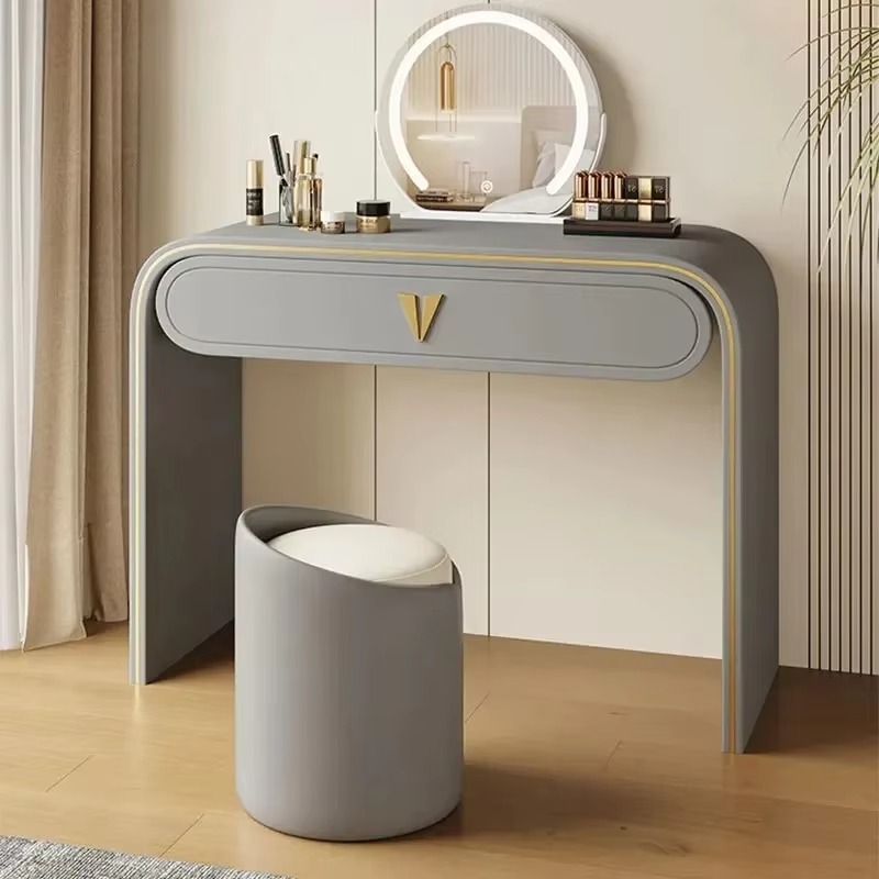 Full Set Wooden Vanity Table S - Beauty Makeup Vanity Set ulasan dan harga