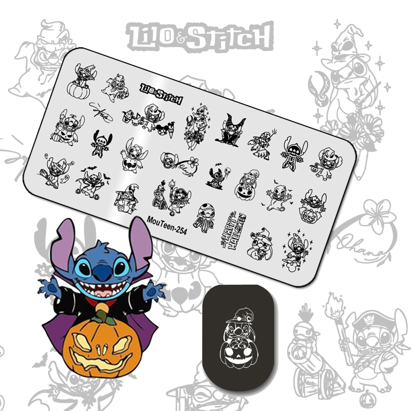 MouTeen-254 Big Size Halloween - Nail Art Stamping Kit ulasan dan harga
