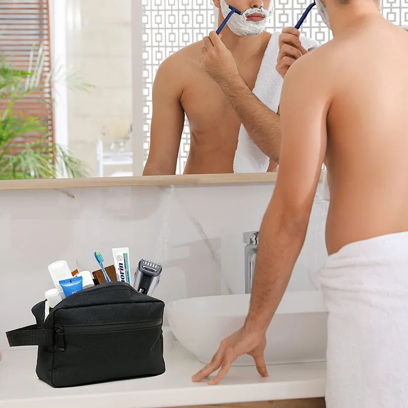 Travel Men's Toiletry Bag Larg - Makeup Beauty Necessaire ulasan dan harga