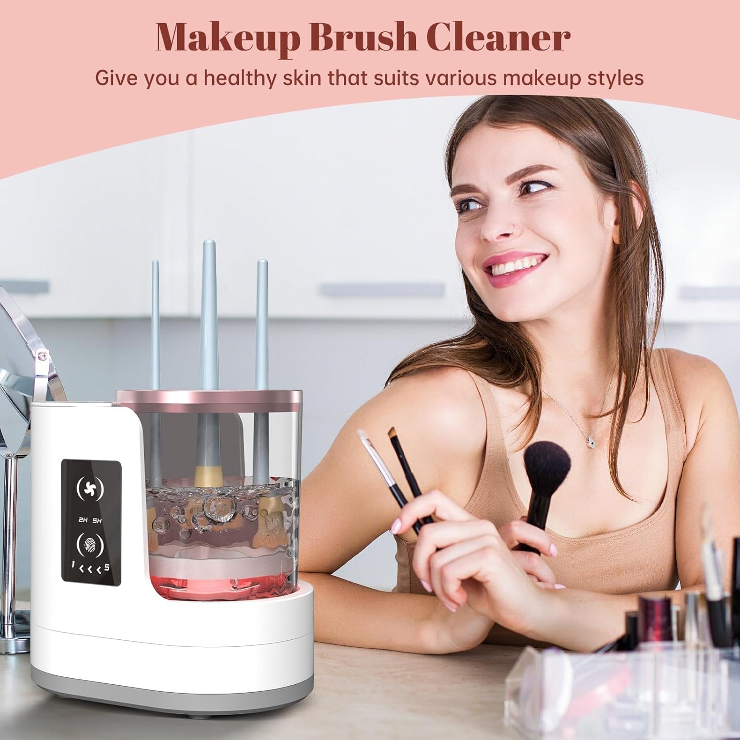 Automatic Rotating Makeup Brus - Beauty Makeup Brands ulasan dan harga