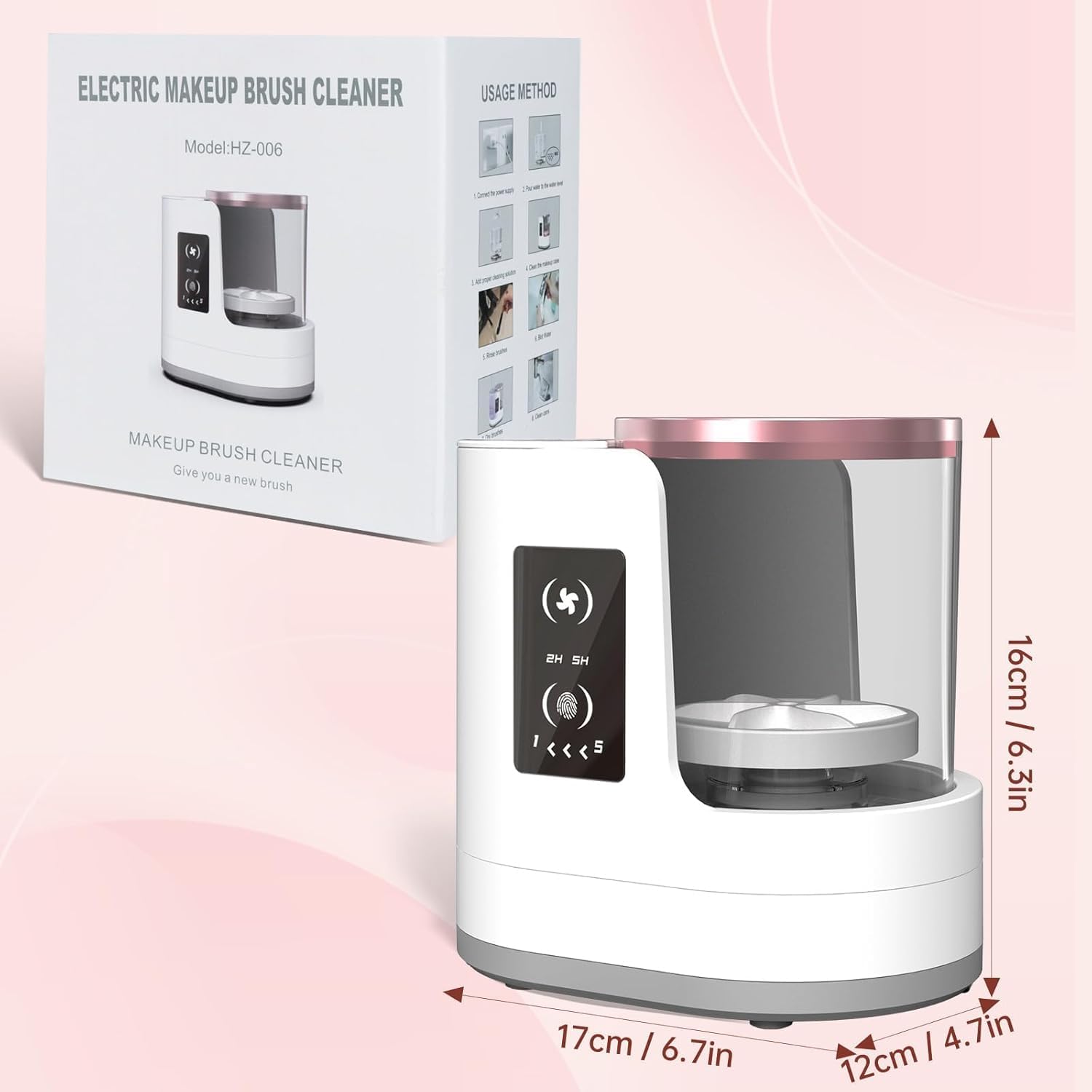 Automatic Rotating Makeup Brus - Beauty Makeup Brands ulasan dan harga