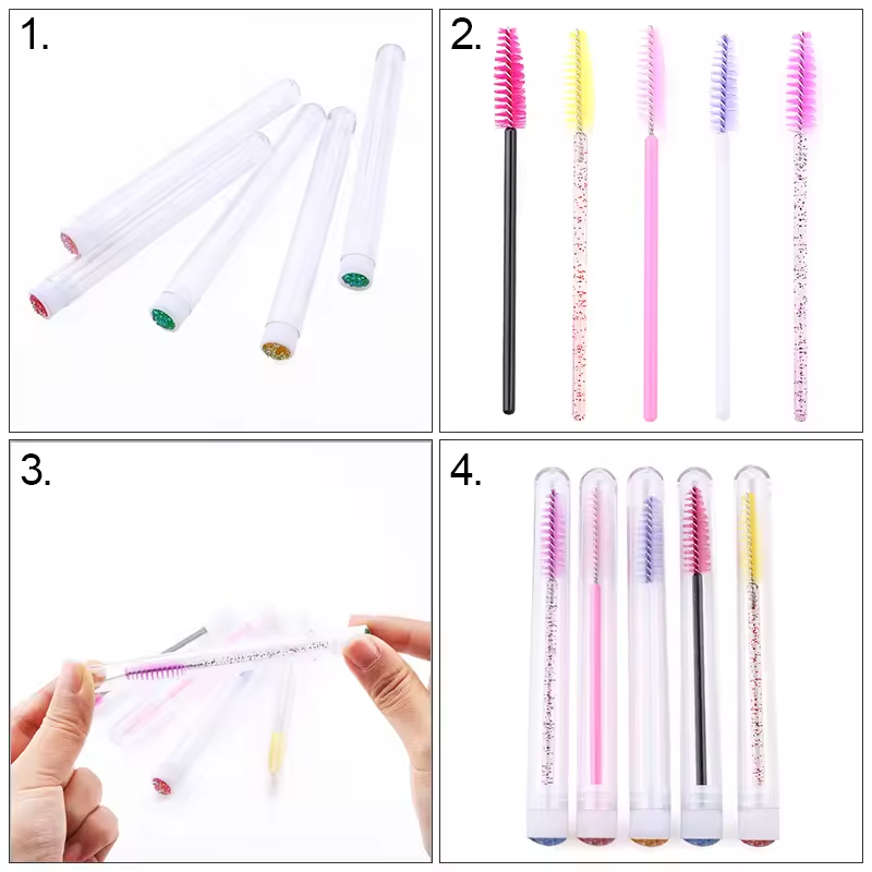 Eyelash Brush Tube With Eyebro - Beauty Makeup Supply ulasan dan harga