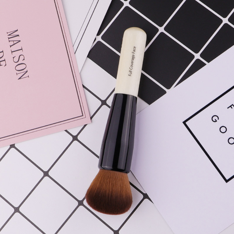 Powder Makeup Brush Wood Handl - Concealer Full Coverage ulasan dan harga