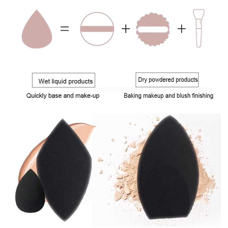 2pcs Black Beauty Sponge Egg - - Beauty Makeup Egg ulasan dan harga