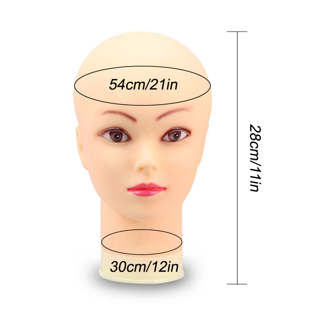 Soft Bald Wig Practice Mannequ - Beauty Makeup Store ulasan dan harga