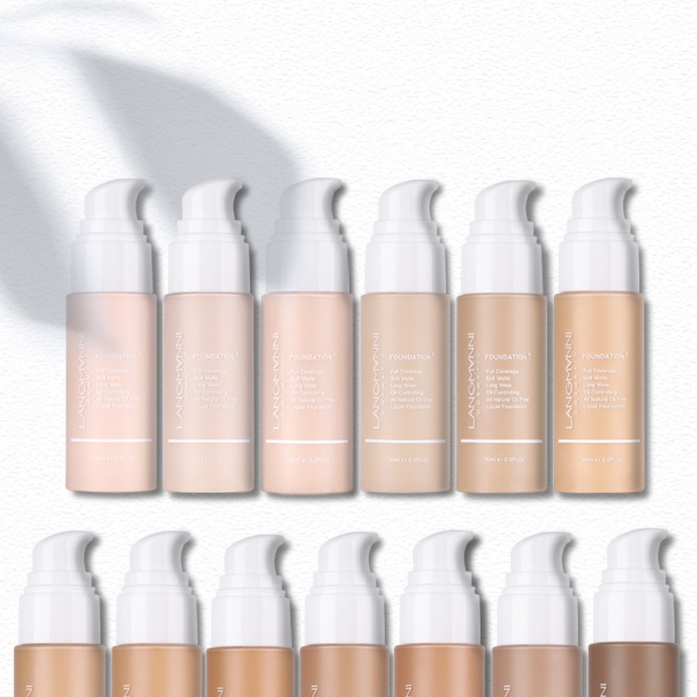 Langmanni Matte Foundation Ful - Concealer Full Coverage ulasan dan harga