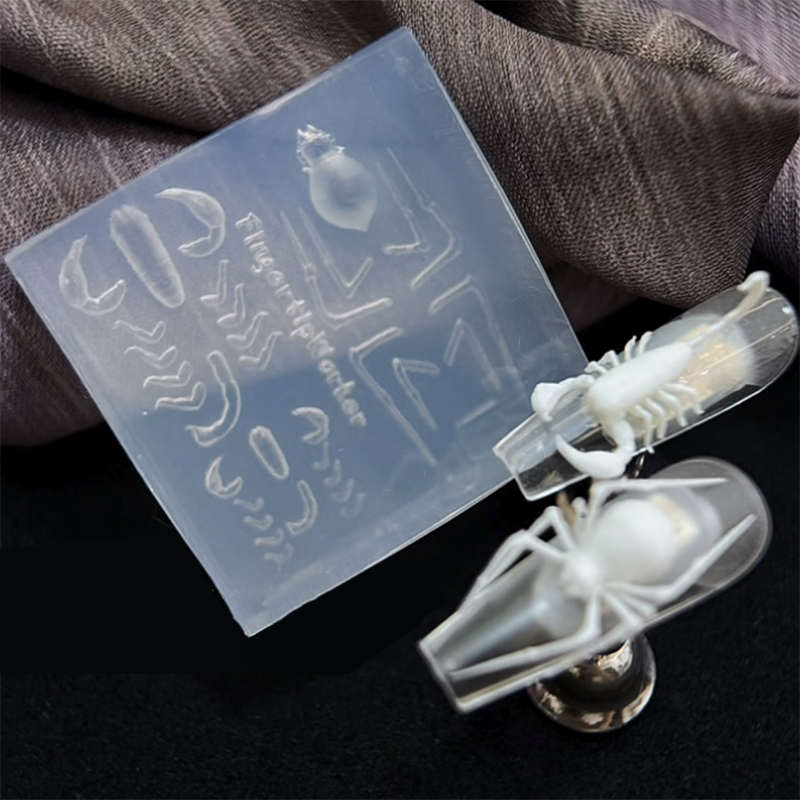 3D Spider Scorpion Silicone Na - Nail Art Stamping Kit ulasan dan harga