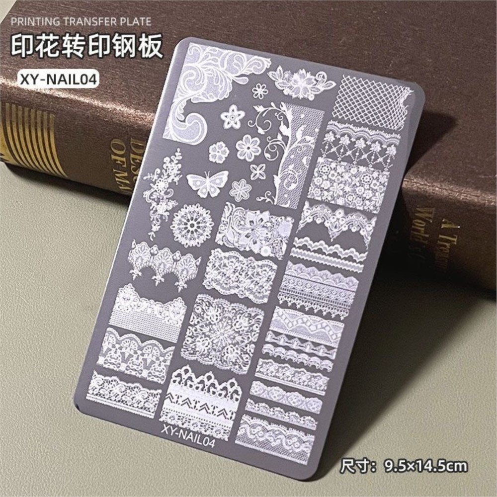 9*15cm 3D Lace Butterfly Nail  - Nail Art Stamping Kit ulasan dan harga