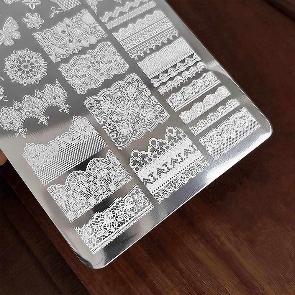 9*15cm 3D Lace Butterfly Nail  - Nail Art Stamping Kit ulasan dan harga