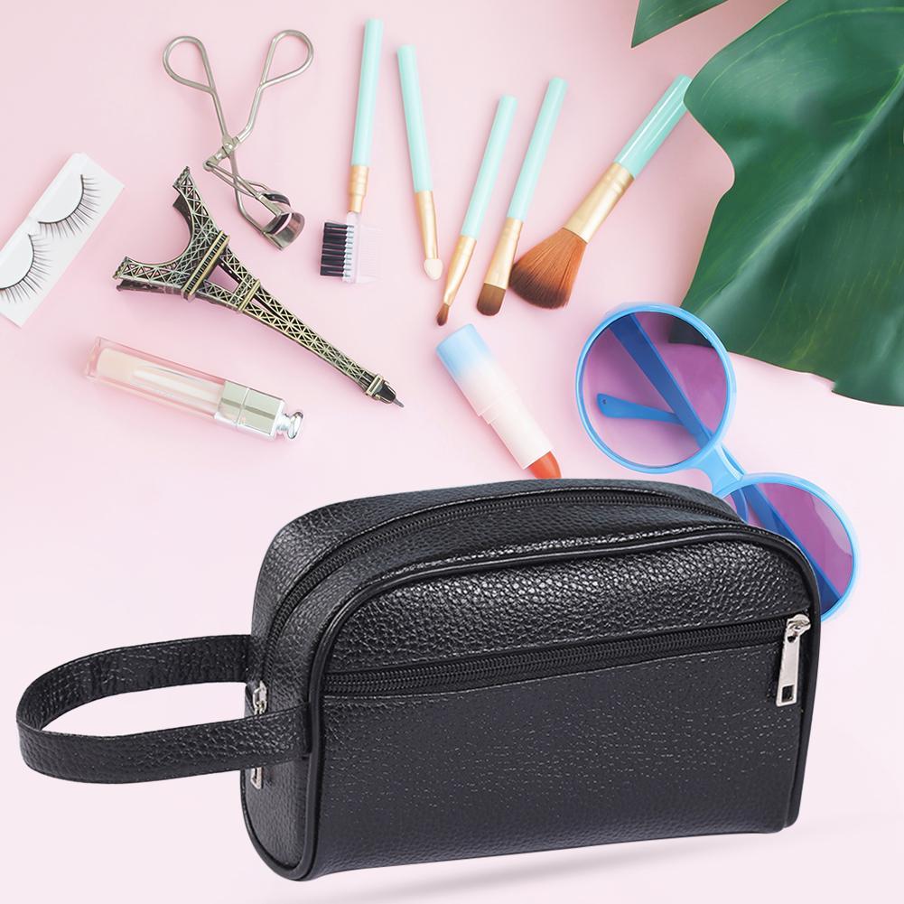 Travel Mens Toiletry Bag PU Le - Makeup Beauty Necessaire ulasan dan harga