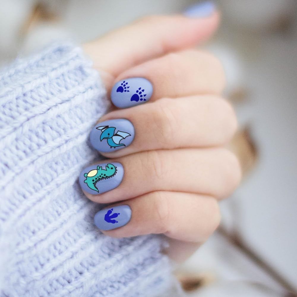 3pcs Dinosaur Nail Stamping Pl - Nail Art Stamping Kit ulasan dan harga