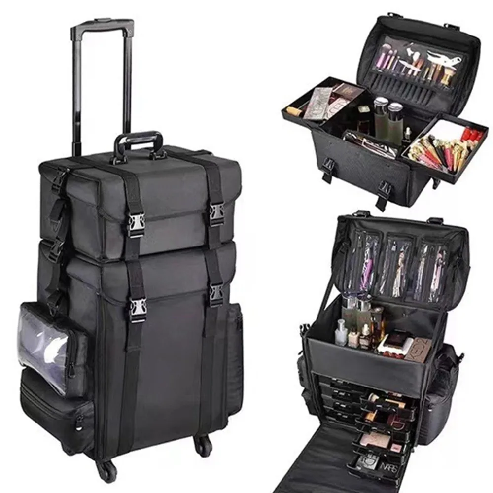 Set Travel Makeup  Trolley Cas - Beauty Makeup Vanity Set ulasan dan harga