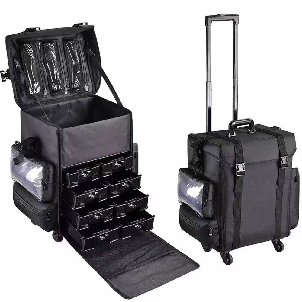 Set Travel Makeup  Trolley Cas - Beauty Makeup Vanity Set ulasan dan harga